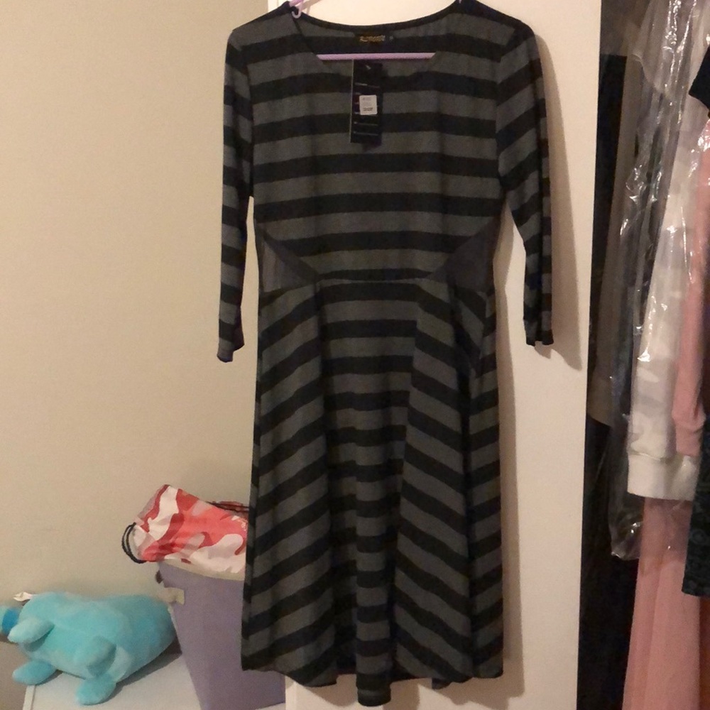 Banded peekaboo dress